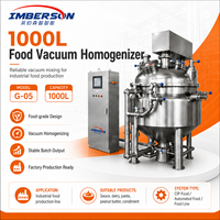 Mélangeur alimentaire automatique industriel de 1000 L avec boîte de vitesses et pompe en SUS316L