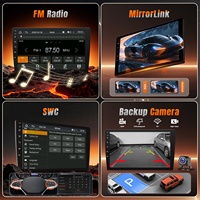 Reproductor Estéreo para Auto MP5 de 9 Pulgadas para Honda CRV 2007-2011, Carplay Inalámbrico, Linux, Control por Voz, Navegación, Pantalla Táctil