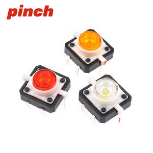 Interruptor Táctil de 12x12mm con LED Iluminado en Rojo, Amarillo, Azul, Verde y Blanco, 6-35VDC, Resistente al Polvo, para Uso Electrónico - Product Image 4