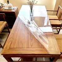 Nappe de table en PVC transparente personnalisable, de qualité alimentaire, résistante à la chaleur, antidérapante, résistante à l'usure, imperméable, découpe professionnelle