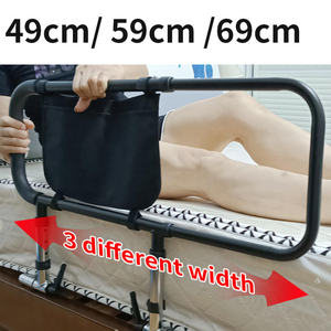 Barre d'assistance de lit pour personnes âgées, barrière latérale de sécurité en métal, longueur 80 pouces, réglable pour patients - Grande Vente - Product Image 4