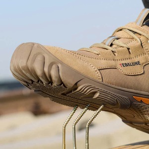 Chaussures de sécurité pour hommes en cuir ultrafin, résistantes à l'usure, respirantes, isolées, anti-écrasement, anti-perforation 6kv - Product Image 6