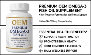 Healthy Care Qualité Supérieure Oméga-<span class=keywords><strong>3</strong></span> 1200mg EPA + 900mg DHA Huile de Poisson 1000mg Oméga-<span class=keywords><strong>3</strong></span> Huile de Poisson en Gélules Souples Complément Alimentaire - Product Image 4