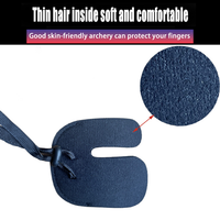 Ensemble de protège-bras d'entraînement léger en cuir souple pour arc classique, avec protège-avant-bras réglable et boucle de tirage pour doigts, accessoires pour corde d'arc