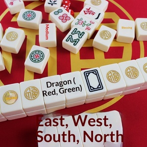 New Year Party Ivory Jinfu Home Hand Mahjong 42/44 Chinese Style National Tide High-end Gift Box with Pocket Cushion - Product Image 4