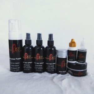Kit de instalación de Peluca de encaje profesional para peluca de pelo rizado, barra de <span class=keywords><strong>cera</strong></span> con control de bordes y pegamento de encaje al por mayor - Product Image 1