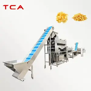 Ligne de production de frites Machine de congélation Machine de fabrication de frites surgelées