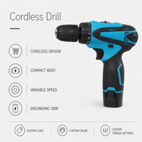 Ensemble de perceuse sans fil 45N.m 20V sans balais 13mm sans clé 2 vitesses 4.0Ah, kit de tournevis électrique pour la construction, la maison, le bricolage, ensemble de perceuse combinée