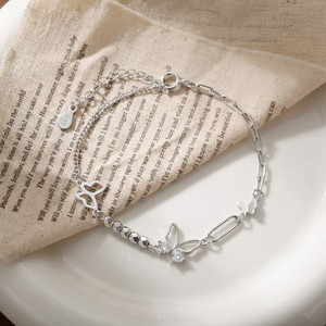 S925 <b>Sterling</b> <b>Silver</b> Spliced Hollow Butterfly <b>Bracelet</b> Niche Exquisite Gentle Gift Temperament Versatile <b>Bracelet</b> For Women - Product Image 5