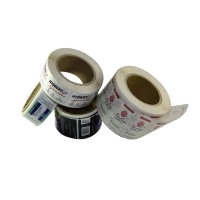 Étiquette autocollante découpée sur mesure, imperméable, en rouleau, pour l'emballage des bouteilles
