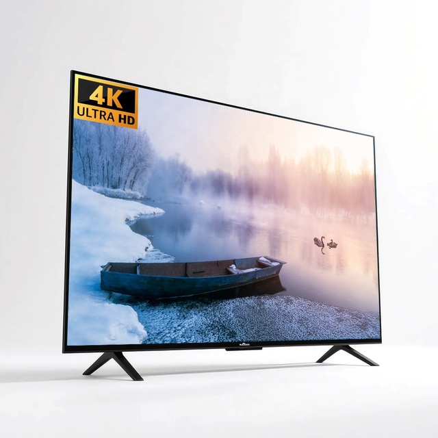 65-Inch 4K HDR Smart Mini LED TV for Hotels Enhanced Experience with Google TV 120Hz Refresh for Dolby Atmos Voice Control