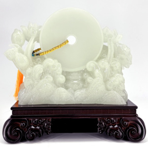 Invitante ricchezza e <span class=keywords><strong>pace</strong></span> benessere <span class=keywords><strong>pace</strong></span> pulsante ornamenti di pesce casa soggiorno esposizione arredi regalo Business ornamenti - Product Image 5