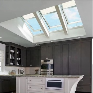 <span class=keywords><strong>Ventana</strong></span> <span class=keywords><strong>de</strong></span> Techo Manual <span class=keywords><strong>de</strong></span> Aluminio con Apertura Vertical, Doble Acristalamiento Templado Low-e, Impermeable, con Persiana Enrollable - Product Image 2