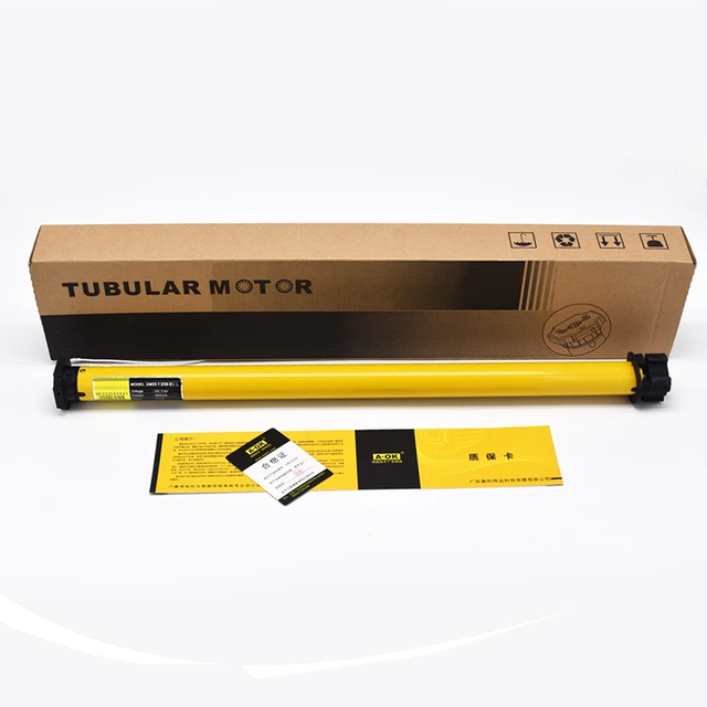 Smart Tuya Zigbee Control A-OK AM25 1.2/30 Built in Battery Motor RF433 Remote Control Tubular Roller Shutter Blinds DC Motor
