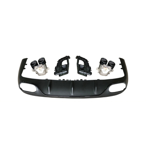 Difusor de parachoques trasero para coche, terminales de escape para <span class=keywords><strong>mercedes</strong></span>-<span class=keywords><strong>benz</strong></span> E <span class=keywords><strong>Coupe</strong></span> E200 E300, actualización a E53 - Product Image 2