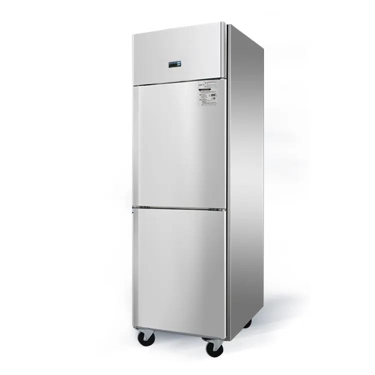 Refrigeratore a doppia porta congelatore per supermercato frigo commerciale