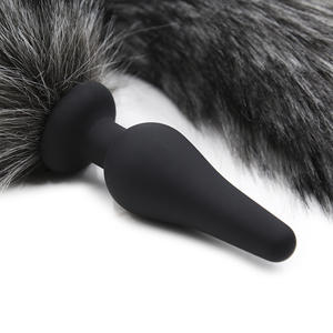 SM Sex toys dispositifs de masturbation masculine et féminine plug anal inférieur queue de <span class=keywords><strong>renard</strong></span> queue de chien animal flirter <span class=keywords><strong>tentation</strong></span> faux poils de laine d'animaux - Product Image 4