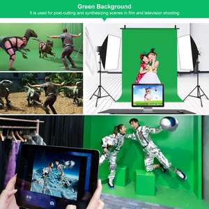 Kit <span class=keywords><strong>de</strong></span> support <span class=keywords><strong>de</strong></span> <span class=keywords><strong>fond</strong></span> photo en forme <span class=keywords><strong>de</strong></span> T PULUZ 1x2m, best-seller d'usine, avec pinces - Product Image 6