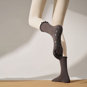 Chaussettes <span class=keywords><strong>de</strong></span> yoga tissées antidérapantes PASUXI pour femmes, style ballerine, logo corporel, adhérence Pilates, invisibles, pour barre, fitness et <span class=keywords><strong>danse</strong></span> - Product Image 5