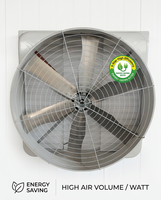 Ventilateur de ventilation pour grange, haute efficacité énergétique, avec 6 pales en alliage et moteur BLDC pour bâtiments d'élevage