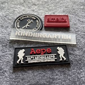 Custom Logo 3d Heat Press Transfer <b>Transparent</b> Silicone Iron on Pvc Patch Soft Rubber Patches <b>Label</b> Made with Hook Backing - Product Image 3