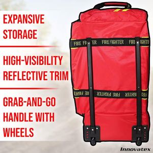Échantillon gratuit : Sac de pompier de secours très vendu avec bandes réfléchissantes jaunes et tissu premium à séchage rapide - Product Image 5
