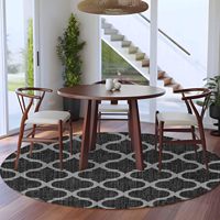Tapis d'intérieur noir en fausse fourrure de cachemire, 1,5 m, lavable, antidérapant, motif étoile de mer et rayures corail, à poils ras, pour salon