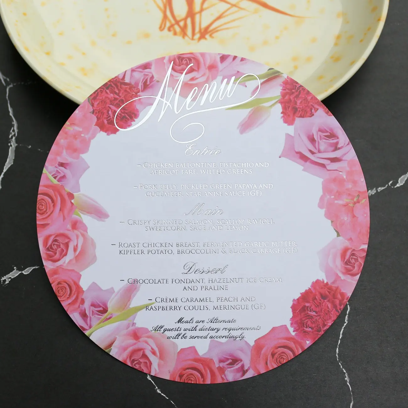 Personalizada Rosa Floral de plata y blanco de la boda tarjetas