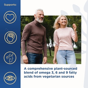 Cápsulas Blandas Veganas de Omega 3-6-9 de Alta Potencia, de Origen Vegetal, Favorecen la Salud del Cerebro, la Piel y los Ojos, Suplemento Vegano de Omega 3-6-9 - Product Image 2