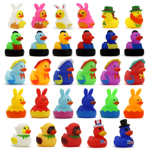 2,1-Zoll PVC <span class=keywords><strong>Mini</strong></span> Gummi-Ente Badewannenspielzeug Quietschend Schwimmend Verschiedene Farben Individuelles Logo <span class=keywords><strong>Baby</strong></span> 0-24 Monate Großhandel - Product Image 1