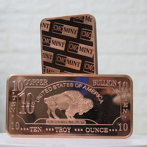 Barang Tembaga 10 oz 999 Tembaga Murni Batangan Buffalo Bullion A148 - Product Image 4