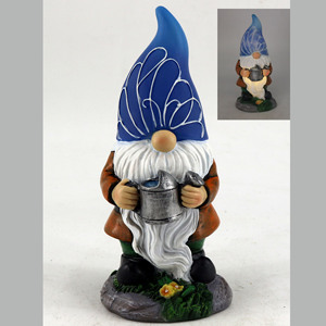 Lampe solaire Gnome résine artisanat extérieur jardin décor nain Statue pour pelouse cour <span class=keywords><strong>paysage</strong></span> ornements pour lumière solaire - Product Image 2