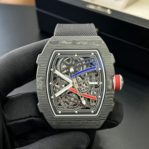 Reloj de Pulsera Mecánico de Lujo con Diseño Hueco, Caja de Fibra de Carbono de Alta Gama, Estilo Ejecutivo, Reloj de Diseñador para Hombres de Élite, Logotipo Personalizado - Product Image 4