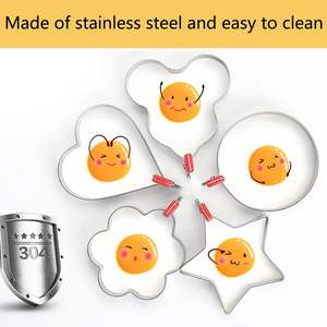Accesorios de Cocina de Acero Inoxidable, Molde para Huevos y Molde para Panqueques para Cocinar en Casa, Anillo y Moldeador de Huevos, Utensilio para Cocinar Huevos - Product Image 4