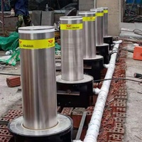 Bolardo de Acero para Estacionamiento, Separador de Vehículos y Peatones, Decorativo, de 800 mm, para Entrada de Vehículos