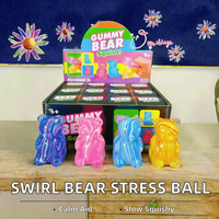 Squishies Spielzeug mit Teddybär-Gummiball und Stressabbau-Spielzeug, Geeignet als Partygeschenke