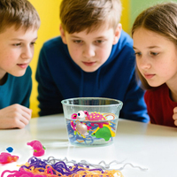Kit de création de dinosaures et elfes aquatiques 3D pour enfants avec moule d'animaux marins, certifié EN71, cadeau de Noël et d'anniversaire