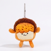 Porte-clés et breloques de sac en peluche personnalisés, jouets en peluche doux