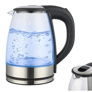 玻璃茶壶OEM 1.7L 1.8L无绳水壶电玻璃水壶/电茶壶/玻璃咖啡电热水壶2.0L