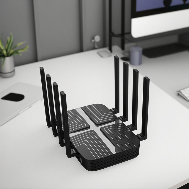 Latest Tri-band WiFi7 2.4G 5.8G 6G 19000Mbps 5G Mesh Router USB 2.5G WAN 3*1G LAN Port 10G SFP 1GB  DDR4 Dual SIM Card Slots VPN