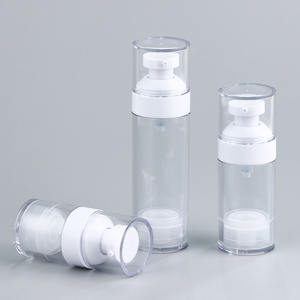 <span class=keywords><strong>15ml</strong></span> 30ml 50ml không có không khí Kem bơm chai PETG nhựa mặt huyết thanh không có không khí bao bì nền tảng mỹ phẩm không có không khí chai - Product Image 4