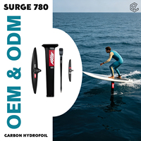 Axis Foil Surge 780 Planche de kitesurf en fibre de carbone à module élevé pour hydrofoil en eaux océaniques