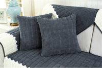 Tissu en velours côtelé à larges côtes avec poignée confortable pour housse de coussin, produit de qualité supérieure