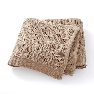 Coperta in Maglia per Neonati con Motivo a Onde, Morbida e Traspirante, Unisex per Neonati e Bambini - Product Image 6