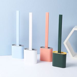 Juego de Escobilla y Soporte para Inodoro de Silicona Multifuncional Personalizado al por Mayor, Escobilla para Baño para Limpieza - Product Image 1