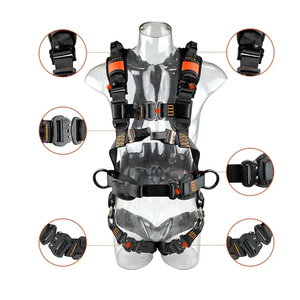Sabuk kerja panjat gunung, sabuk keselamatan pinggang lebar dipertebal, <span class=keywords><strong>Harness</strong></span> pohon kerja batu seluruh tubuh - Product Image 1