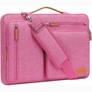 Échantillon gratuit en gros Sac pour ordinateur portable pour femmes 15,6/17,3 pouces Sac à main imperméable Grande sacoche pour ordinateur portable Sac à bandoulière pour le bureau Voyage - Product Image 5
