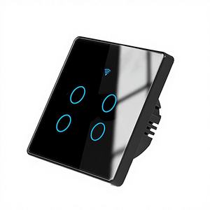 Sakelar Lampu Tunggal Pintar WiFi Touch Panel ABS/PC <span class=keywords><strong>1</strong></span>/2/<span class=keywords><strong>3</strong></span>/4 <span class=keywords><strong>Gang</strong></span> Smartlife Remote Control Google Home Alexa US - Product Image 3