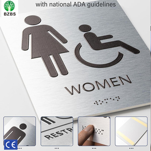 不锈钢3D盲文标志牌，适用于建筑，定制盲人扶手，IP65防水防腐蚀设计 - Product Image 5