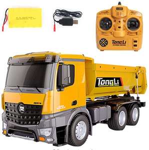 Yeshuina — camion à benne à basculer avec Radio, télécommandé à 10 canaux, camion de chantier, échelle <span class=keywords><strong>1573</strong></span>, 1:14, 2.4g - Product Image 2